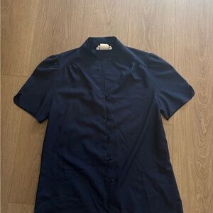 Vintage America Navy Blue Women's Blouse